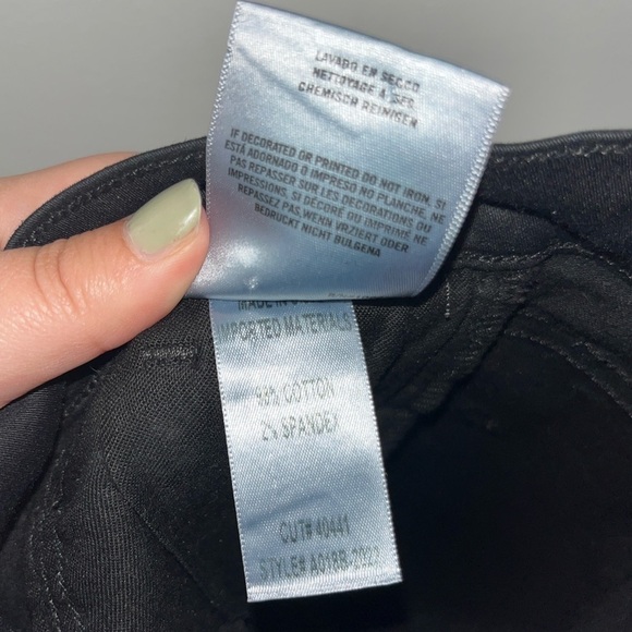 AGOLDE Sophie High Rise Skinny Black Leatherette Jeans in Size 24 - Picture 9 of 14